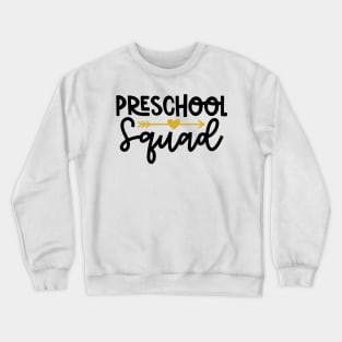 Preschool Squad Funny Back to School Kids Crewneck Sweatshirt